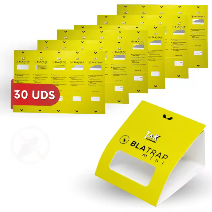 Trampas para Cucarachas Adhesivas Extra-Fuertes Profesional con Atrayente Alimentario para la casa - Sin Veneno ni Biocidas - Fabricadas en Europa - 1