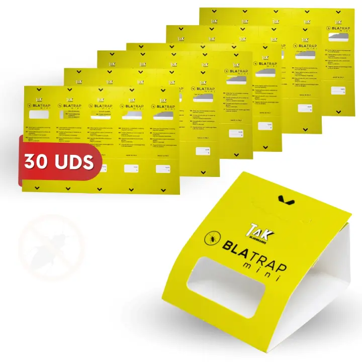 Trampas para Cucarachas Adhesivas Extra-Fuertes Profesional con Atrayente Alimentario para la casa - Sin Veneno ni Biocidas - Fabricadas en Europa - 1