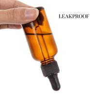 12Pcs Botellas De Vidrio Ambar Recargables Para Aceites Esenciales Aromaterapia 5ml-50ml Con Droper Para Uso Doméstico Y Salud - details 6