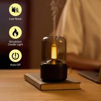 Luz de Velas, humidificador de Aire Silencioso USB portátil de esritorio personal para dormitorio, oficina (Negro) - details 2