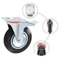 vidaXL Ruedas giratorias con frenos dobles 4 unidades 200 mm - details 1