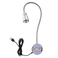 Lámpara De Pared USB 5V 3CCT Dimmable CRI98 RG0 Luz De Lectura En La Cama Luz De Trabajo Con Gorra Ajustable 15" Material Aluminio Y Acrílico Para Dormitorio - details 4