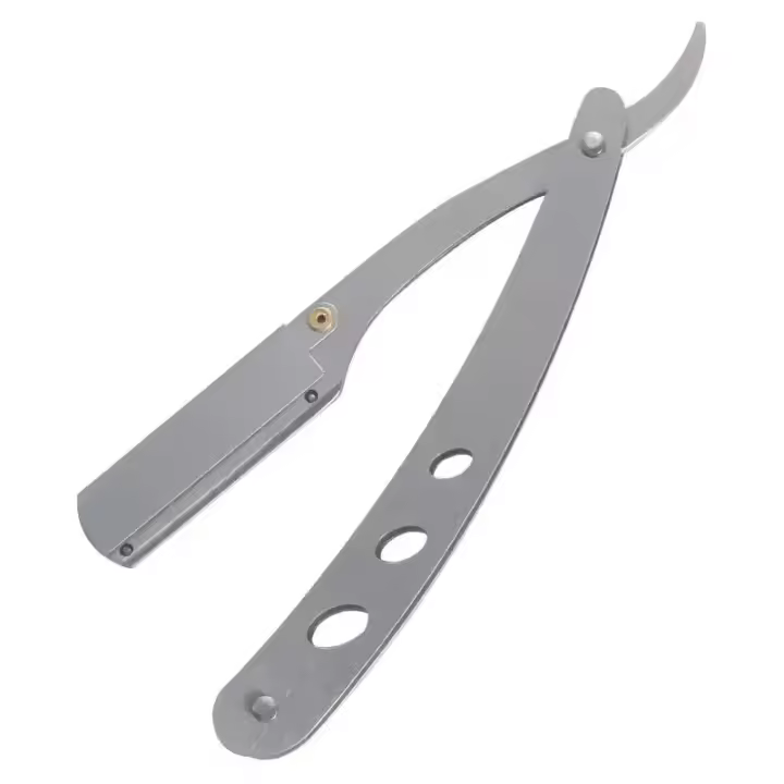 Afeitadora Manual Antigua Para Hombres Afeitadora De Cejas Con Soporte Afeitadora De Rostro Y Cuerpo Desplomadora De Cabello De Acero Inoxidable - 1
