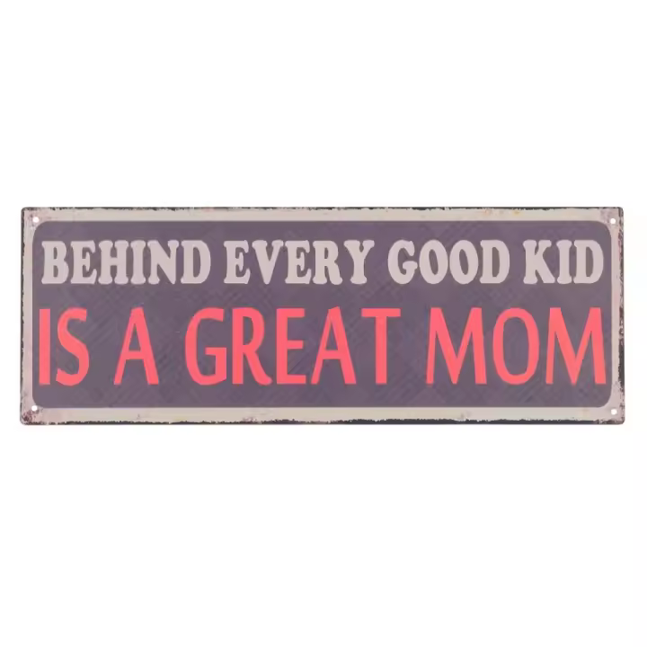 ORIGEN Home Decor - Adorno Pared Frases Vida  Adorno Pared | Placas Metal Negro - 13x0x36 cm 30274 - 1