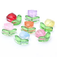 30pcs Cuentas De Cristal Lampwork En Forma De Hoja Y Flor De Vid Para La Fabricación De Joyas DIY Accesorios Para Pulseras Collares Y Pendientes - details 0