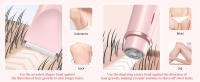 Epilador Eléctrico Para Mujeres 2 En 1 Doble Cabeza Painless Trimmer De Bikini Uso Seco Y Húmedo Cabeza Desmontable Afeitadora Eléctrica Para Pelos Pubicos - details 4