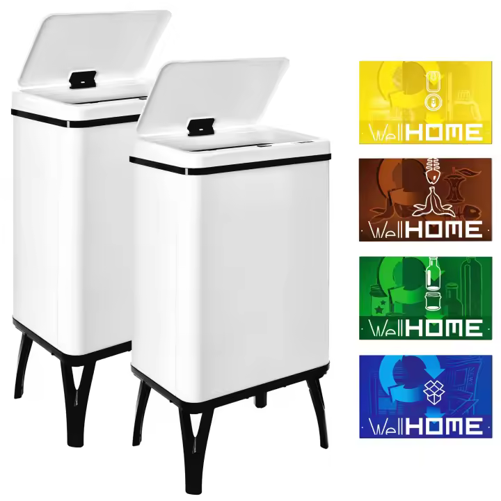 Wellhome Cubos de Basura Inteligentes Blanco 40L (x35,5x26) - 1