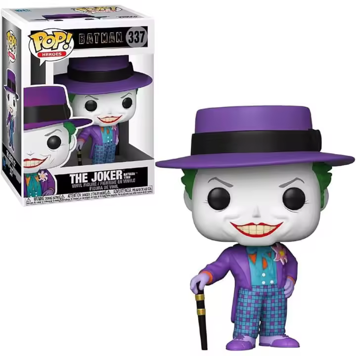 Funko Pop! Heroes: DC Batman 1989 - The Joker with Hat - DC Comics - Figura de Vinilo Coleccionable - Idea de Regalo -  MR Popye - 1