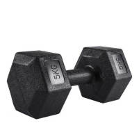 Juego de 2 mancuernas hexagonales con revestimiento de vinilo, de 2,5 a 10 kg, para culturismo y fitness, para hombres en el gimnasio en casa. - details 4