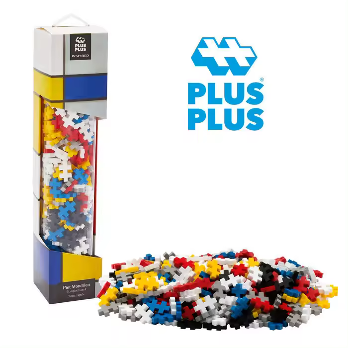 LUDILO TUBO PLUS PLUS INSPIRED MONDRIAN (350 PCS) PLUS PLUS 5x5x27 Cms. - 1
