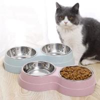 Tazas De Alimentos Y Agua Para Mascotas Doble Acero Inoxidable Alimento Y Agua Para Perros Gatos Pupusas Accesorios Pequeños Para Perros - details 25