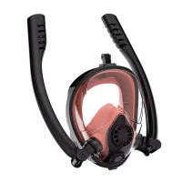 Máscara de snorkel de doble tubo totalmente seca, antiasfixia, antiempañamiento, integrada, de alta definición, con amplio campo de visión. - details 17