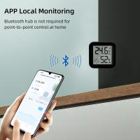 Sensor De Temperatura Y Humedad Para Interiores Con Bluetooth Sensor De Humedad Piloto Compatible Con Tuya Monitorización Por APP Color Negro O Blanco - details 4