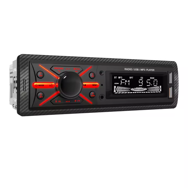 Reproductor Multimedia Para Coche 1 Din Con Bluetooth FM Radio MP3 USB Soporte De Carga De Teléfono EQ AUX Universal Para VW Honda Toyota - 1