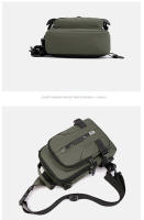 Bolsa De Pecho Multifuncional Para Hombre En Nylon Con Patente Impermeable Antirrobo Para Viajes Con Carga USB Bolsa Masculina Casual - details 29