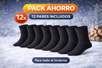 SKYNED 12 Pares Calcetines Térmicos Invierno Algodón 95% Gruesos Extra Cálidos - details 1
