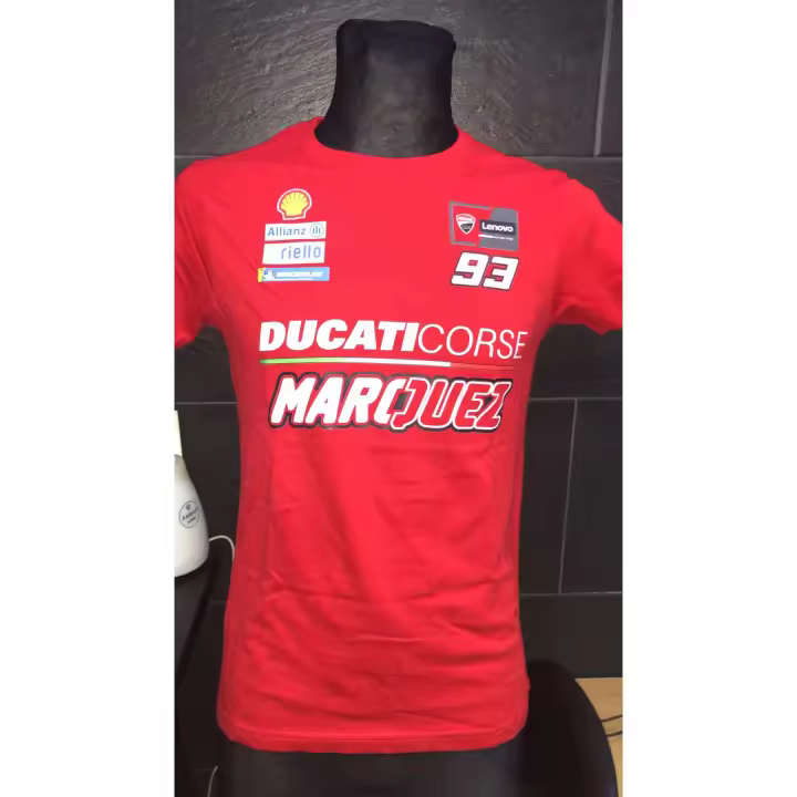 CAMISETA ALGODON MARC MARQUEZ 93 MOTOGP DUCATI LENOVO - 1