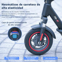 Patinete eléctricos ISCOOTER  i10 - Neumático de 10 pulgadas 650W 40km/h 15Ah Capacidad de peso 120 kg Negro - details 2
