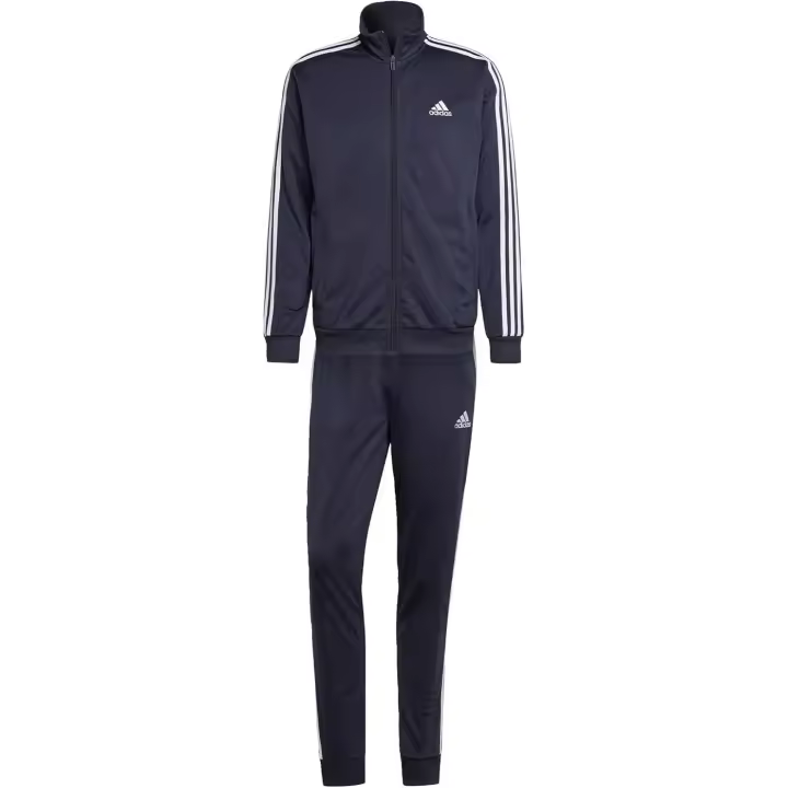 ADIDAS Conjunto de Chándal Hombre Basic 3-stripes Tricot (HZ22220) en Negro y Blanco - ¡Estilo y comodidad asegurados! - 1