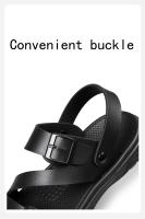 Sandalias De Verano Para Hombre Casual Deportivas PU Cuero No Eslipantes Transpirables Zapatos Romanos Playa Zapatos Del Jardín - details 6