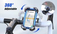 Soporte De Teléfono Para Bicicleta Joyroom 360° Visión Soporte De Motocicleta Para Teléfonos Móviles De 4.7-7 Pulgadas Resistente Al Choque Con Clip De GPS - details 11