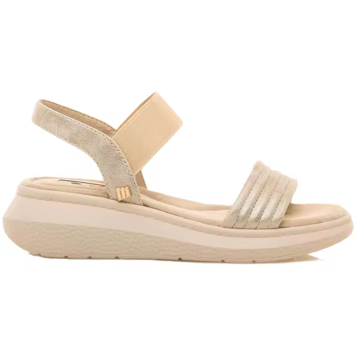 Sandalias Mustang Cotton para mujer en color beige - 1