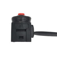 Interruptor De Muerte Universal Para Motocicleta Botón Rojo De Pulsación Arranque Bocina Dirt Bike ATV UTV Manillar Montado 22mm - details 3