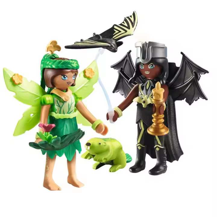 Playmobil Con El Juego De Construcción De Animales Del Alma Forest Fairy & Bat Fairy - 1