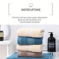Luxury 100% Cotton Hand Towels - Super Absorbent, Knit Fabric, Modern Striped Pattern, 500 GSM - Perfect for Bathroom, Face, and Hair - Ideal for Home, Hotel Souvenirs & Holiday Gifts - details 2