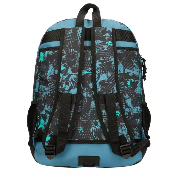 Roll Road Mochila Escolar Poliéster Soccer Negro - 1