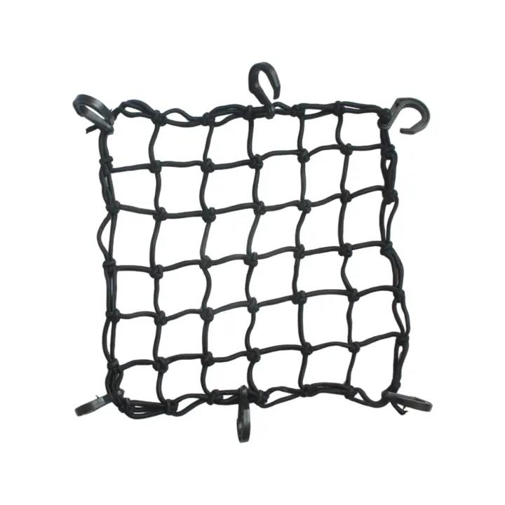 Red De Almacenamiento Para Motocicleta 30x30cm Accesorios Pequeños Organizador Elástico De Red Ajustable Para Equipaje - 1