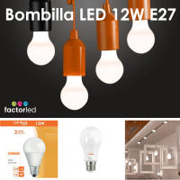 FACTORLED BOMBILLA LED 12W OSRAM E27 A60, 1440 LM GRAN LUMINOSIDAD, LUZ BLANCA  2700K - 4000K- 6000K - details 0