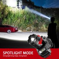 Linterna Frontal LED Recargable Con Sensor De Movimiento Para Camping Y Pesca Luz De Banda Potente Impermeable 3 Modos De Iluminación 5 Estilos - details 12
