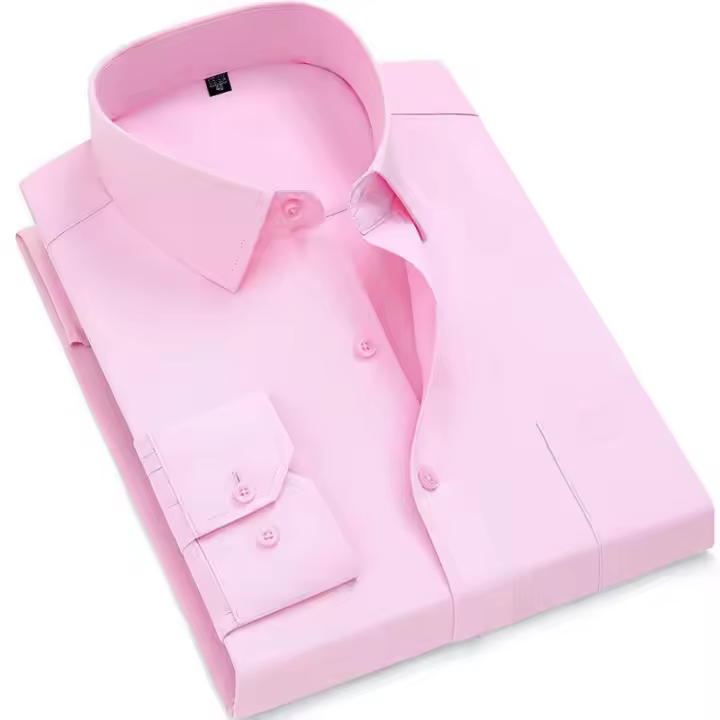 Camisa De Algodón Para Hombre Con Mangas Largas Y Rayas Estilo Casual Y Negocios En Rojo Gris Azul Naranja Tallas S a 9XL - 1
