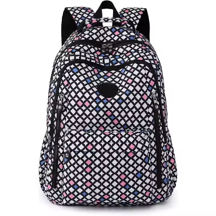 Mochilas casuales de gran capacidad para mujer, mochila de nailon con estampado de flores, mochila de trekking para niñas, bolso de hombro para senderismo, bolsa de deporte al aire libre para mujer - 1