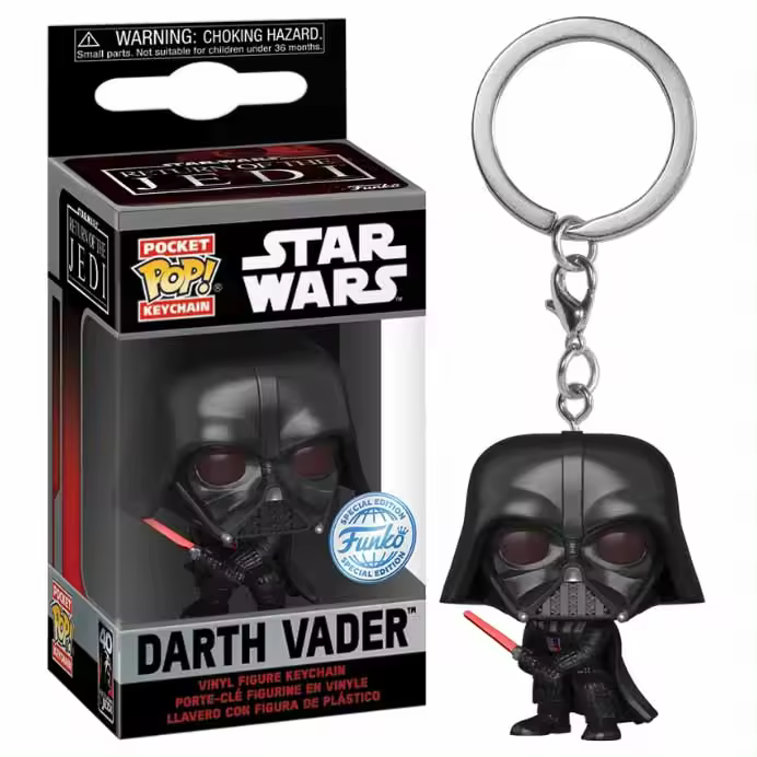 Funko Pop! Llavero Star Wars, Darth Vader - 1