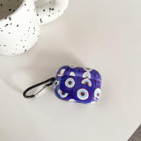 Funda Protectora Para AirPods 3 2 1 Pro2 pro Estilo Azul Con Patrón Ocular Avanzado Funda Suave De Película Adecuada Para Auriculares Y Cabezos - details 7