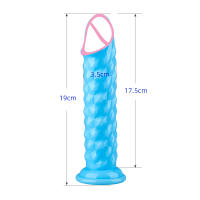 Dildo Realista De Goma Con Ventosa Para Mujeres Estimulador De Clítoris Y Masturbador Vaginal Juguetes Sexuales Para Lesbianas Tamaño 19cm X 3.5cm - details 9