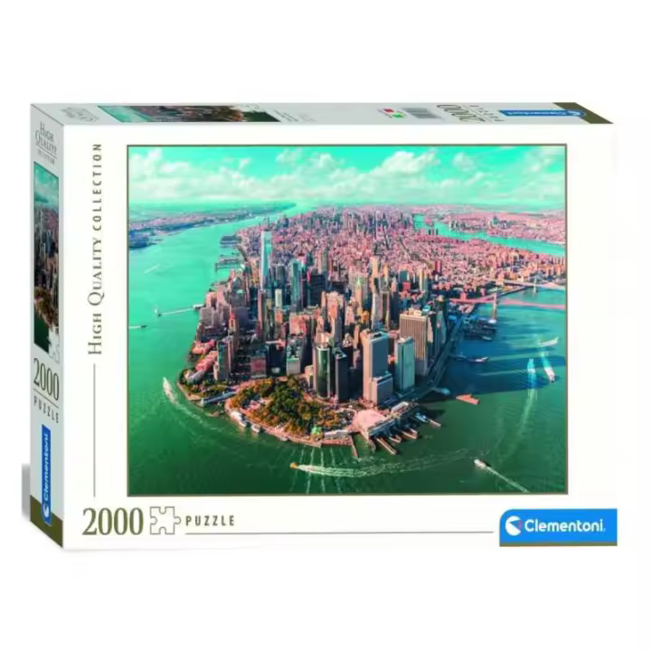 Puzzle 2000 Piezas Isla de Manhattan New York Clementoni - 1