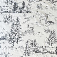 Juego de Sábanas Algodón Toile de Jouy Ciervos – Alo Home - details 1