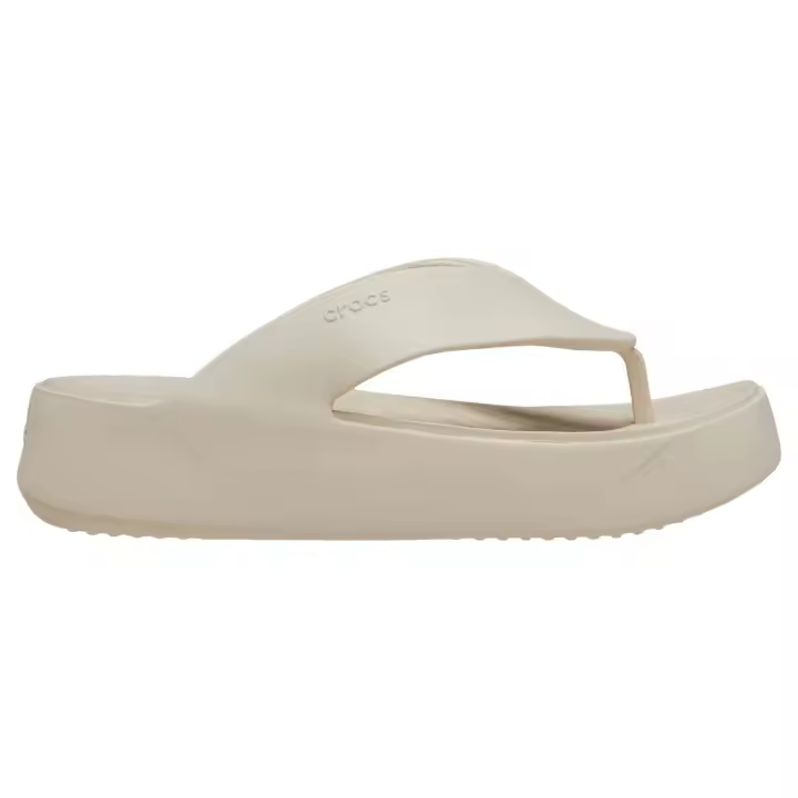 Sandalias Crocs Getaway Platform Flip para mujer en color beige - 1