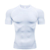 Camiseta De Compresión Para Hombre Running Quick Dry Camiseta De Fútbol Para Fitness Gimnasio Deportiva Transpirable Con Mangas Cortas - details 5