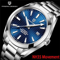 Reloj Mecánico Para Hombre PAGANI DESIGN Japón NH35 Cristal De Zafiro Resistente Al Agua 100M Acero Inoxidable Con Seguro Plegable Y Marcadores Arábigos - details 0