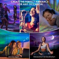 Lámpara Proyector De Aurora Nórdica Galaxia Luna Estrella Luz Nocturna Decoración Para Dormitorio Y Hogar Regalos Forma FÁIRY Fuente De Luz LED Pilas Incluidas - details 4