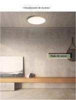 Luz De Techo LED Ultrafina 2.2CM Panel Decorativo Energía Ahorradora Sin Parpadeo 6W 9W 13W 18W 24W Para Dormitorio Habitación - details 14