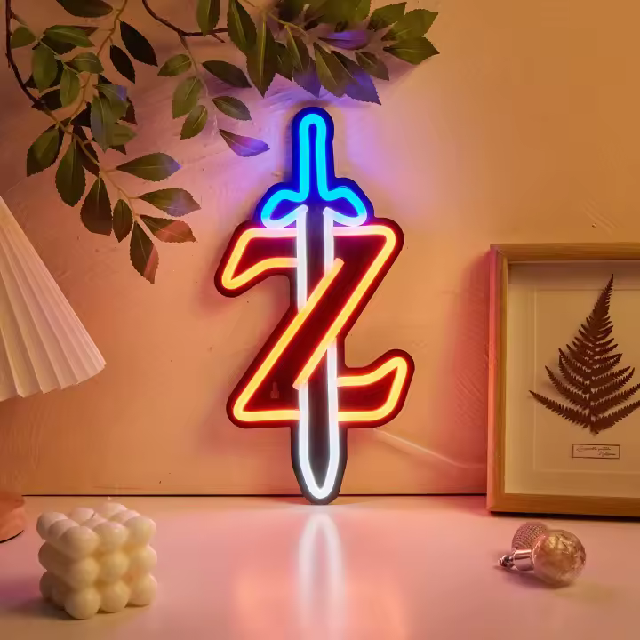 Luz De Espada LED Versátil Con Encendido USB Para Decoración De Dormitorio Fiesta Y Barra - Señal De LED De Color Sólido - 1
