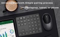 Teclado Numérico Bluetooth Doble BOW Recargable Sin Cable Para iPad Laptop Windows iOS Numpad Digital Ergonómico Mini Para Laptop - details 5