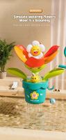 Juguete De Baño Divertido Para Bebés Juego De Agua Con Girasol Sprinkler De Ducha Para Bañera Material De Plástico Tamaño 20x19x12cm - details 2