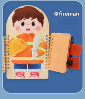 Libro De Juegos Sensoriales De Madera Para Niños Montessori Educación Temprana Tablero Multicapa Para Niños Actividades De Vestido Quiet Book Regalo Para Niños De 3-6 Años - details 8