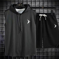 Nueva Camiseta De Hombros Musculosos Para Hombres Verano Sin Mangas Para Gimnasio Y Fitness Estilo Hip Hop Sudadera Conjunto De Alta Calidad Casual Daily - details 5